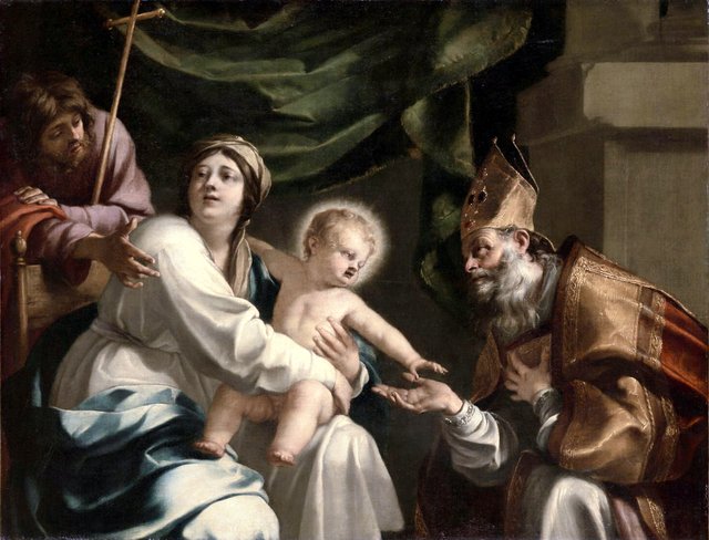 Madonna and child with Saint John the Baptist by Jacques Blanchard