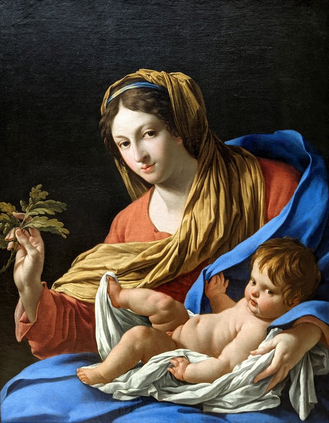 Madonna and child by Simon Vouet