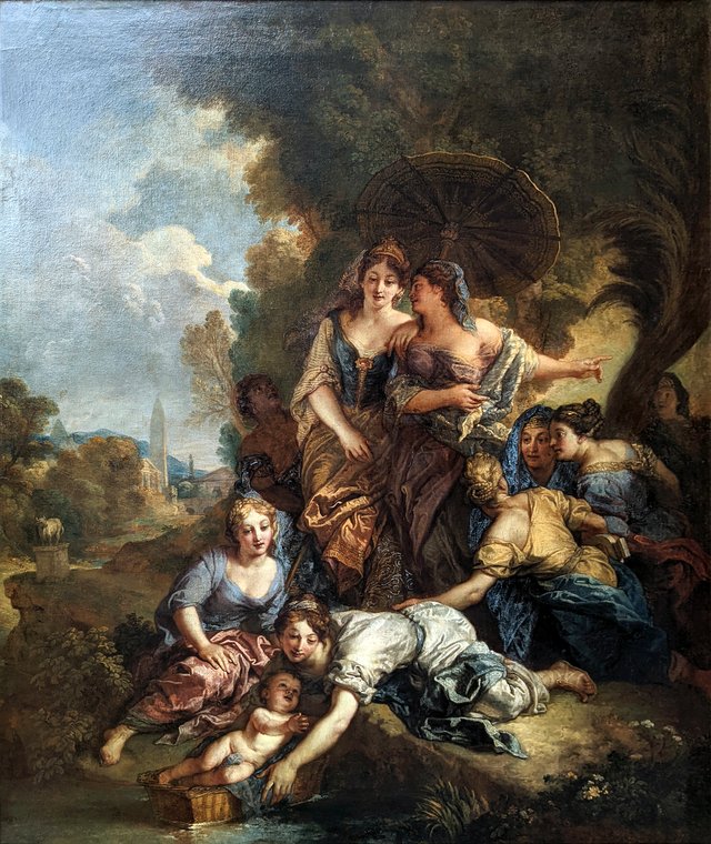 Moses saved from the waters by Charles de La Fosse