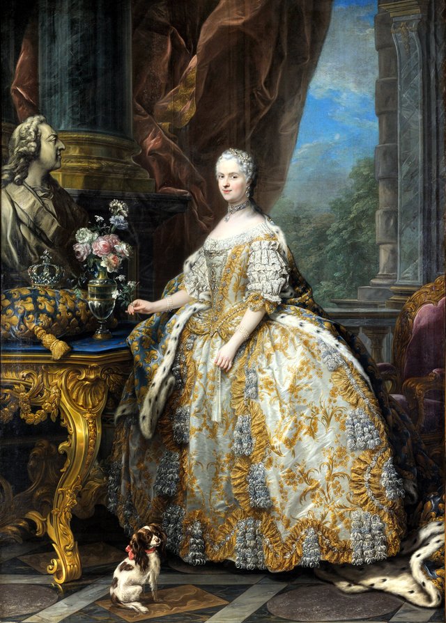 Marie Leszczyńska, Queen of France (1703-1768) by Charles-André van Loo