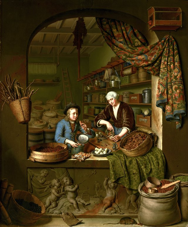 A Grocer's Shop by Willem van Mieris