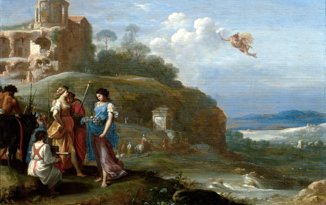 Mercury and Herse by Cornelius van Poelenburgh