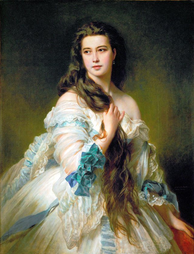 Portrait of Barbara Dmitrievna Mergassov Rimsky-Korsakova by Franz Xaver Winterhalter