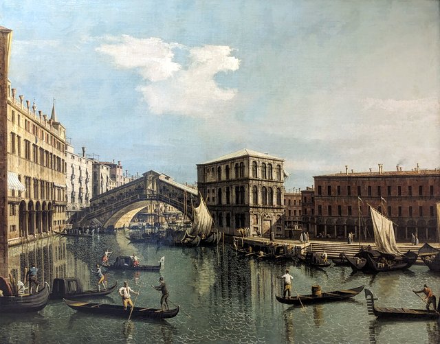 The Rialto Bridge by Bernardo Bellotto