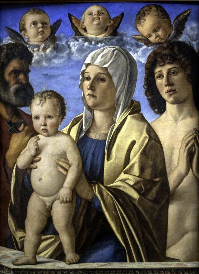 Madonna and Child with St. Peter and St. Sebastian by Giovanni Bellini