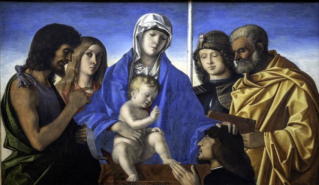 Madonna and Child with Saints by Giovanni Bellini