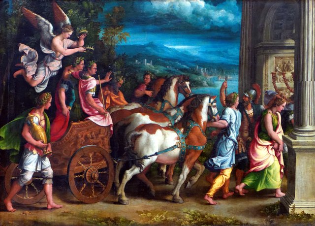 Triumph of Titus and Vespasian by Giulio Romano