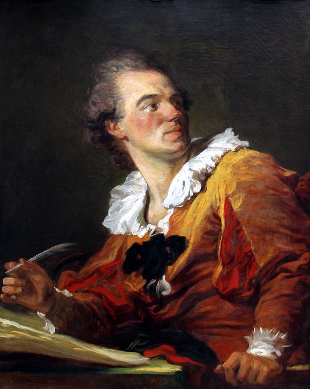 Presumed portrait of Louis-François Prault, formerly known as 'The Inspiration' by Jean-Honoré Fragonard