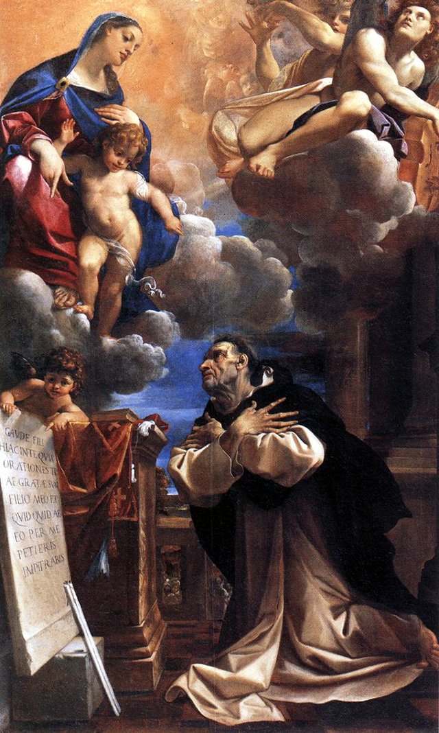 Madonna and Child Appearing to Saint Hyacinth by Ludovico Carracci