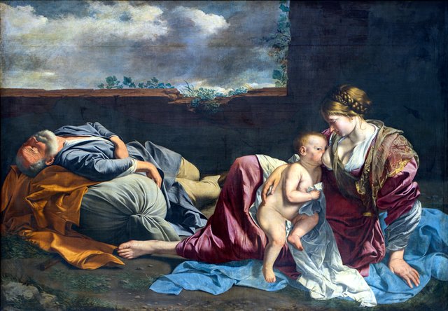 Rest on the Flight into Egypt by Orazio Gentileschi
