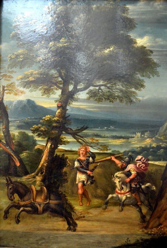 Landscape with Absalom Wounded by Joab's Spear by Giovanni Battista Viola