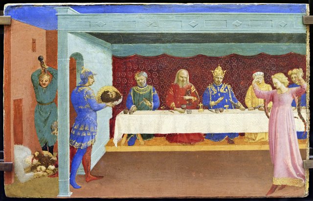 Beheading of St. John the Baptist and Herod's Banquet by Fra Angelico