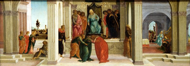 Three Scenes from the Story of Esther by Filippino Lippi