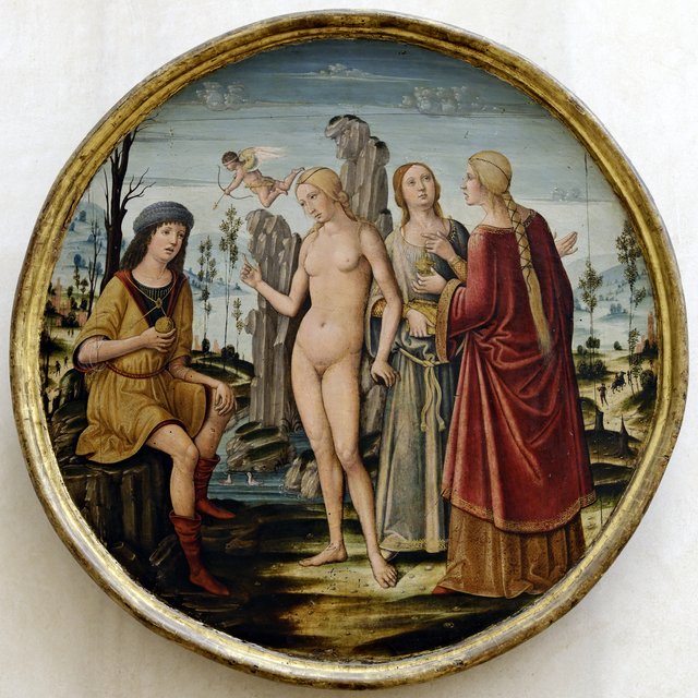 The Judgment of Paris by Girolamo di Benvenuto