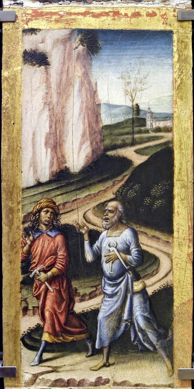 Joseph of Arimathea and Nicodemus on the Way to the Calvary by Niccolò di Liberatore