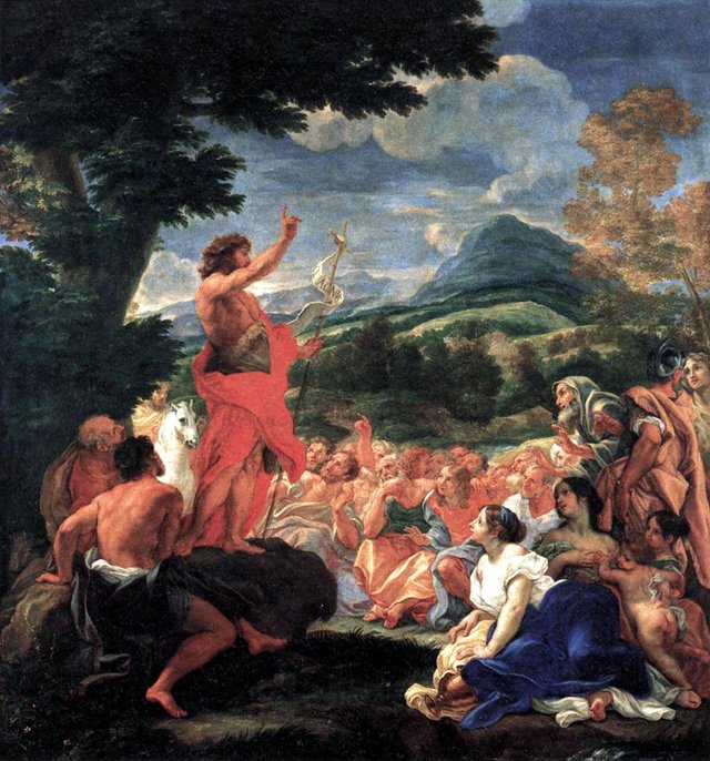 The Sermon of St. John the Baptist by Giovanni Battista Gaulli