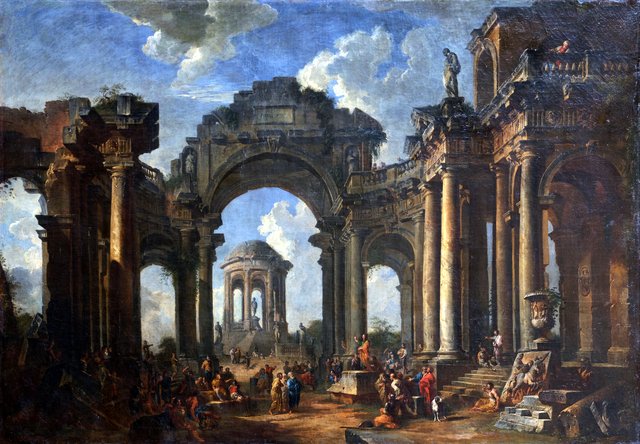 Apostle Paul Preaching on the Ruins by Giovanni Paolo Panini