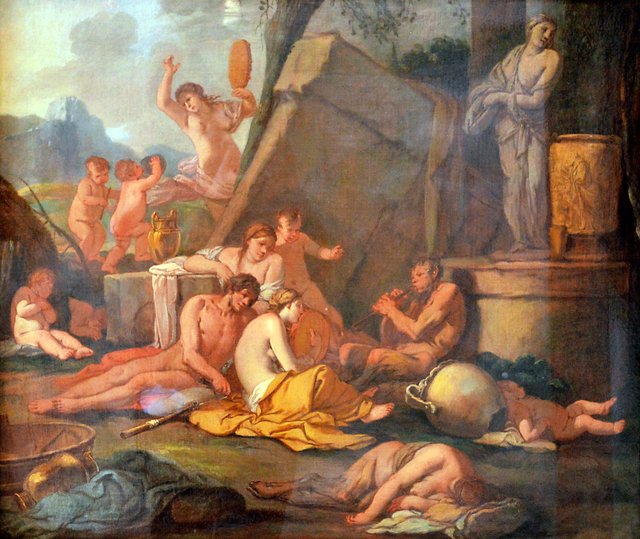 The Music Lesson of Pan by Giulio Carpioni