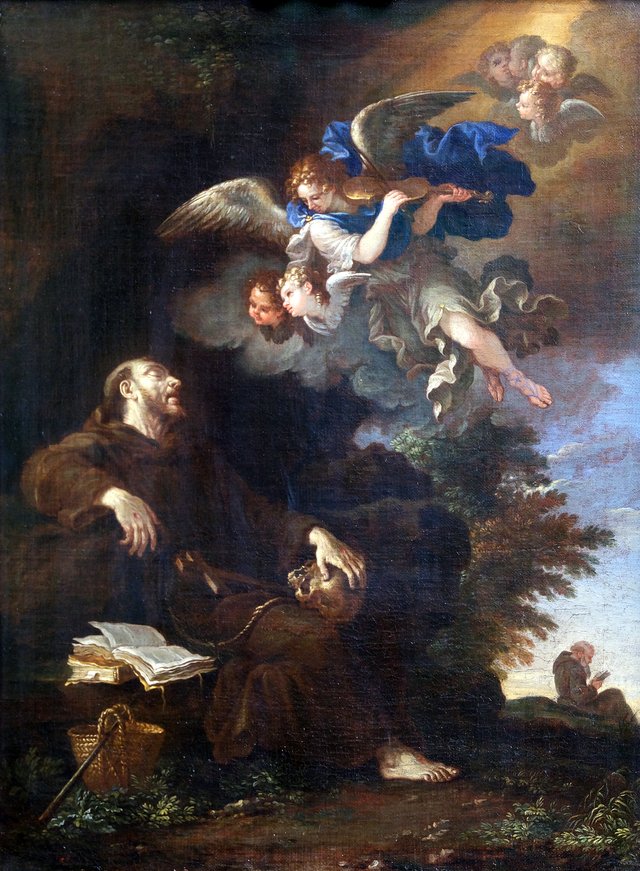 St. Francis in Extasy by Filippo Lauri