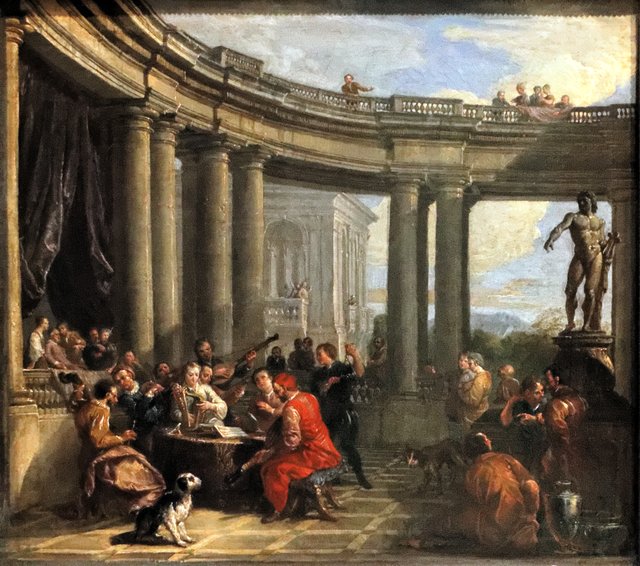 Concert in a Circular Gallery by Giovanni Paolo Panini