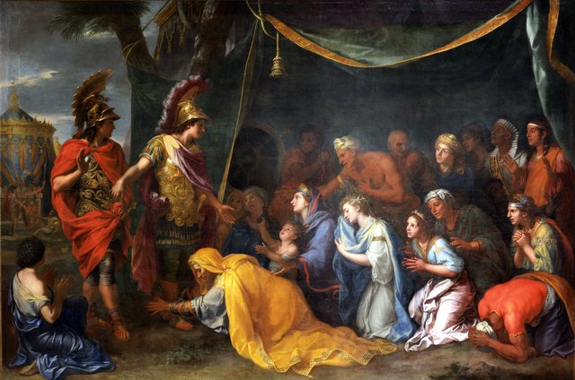 The Queens of Persia at the feet of Alexander, also called The Tent of Darius by Charles Le Brun