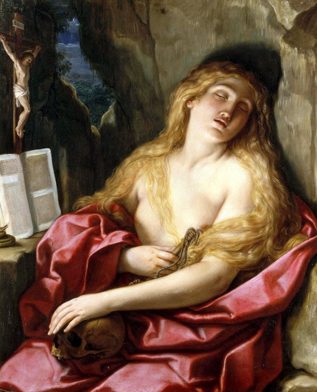 Saint Mary Magdalene in Penance by Elisabetta Sirani