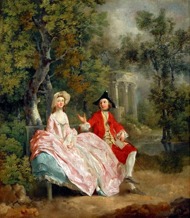 Conversation in a Park by Thomas Gainsborough