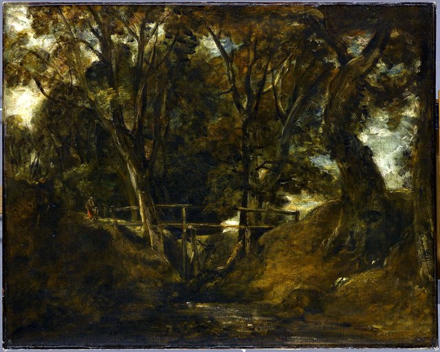 Helmingham Dell (Louvre) by John Constable