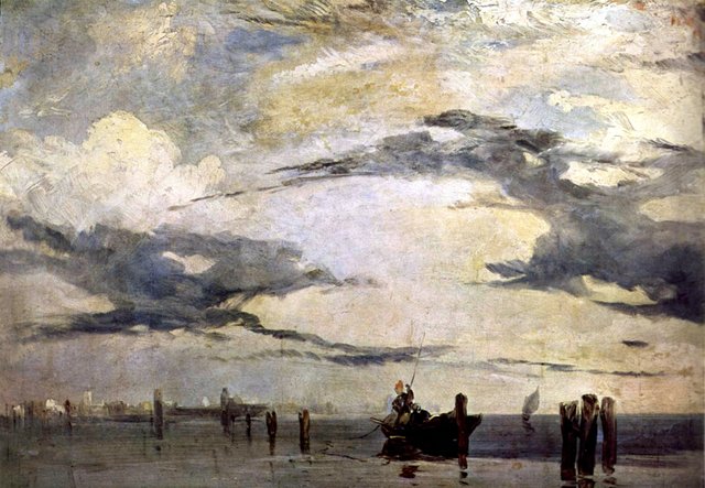 On the Adriatic by Richard Parkes Bonington