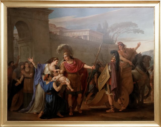 Les adieux d'Hector et d'Andromaque, Vien by Joseph-Marie Vien