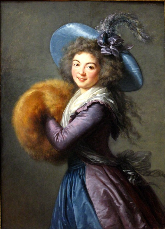 Madame Molé-Reymond with Muff by Élisabeth Louise Vigée Le Brun