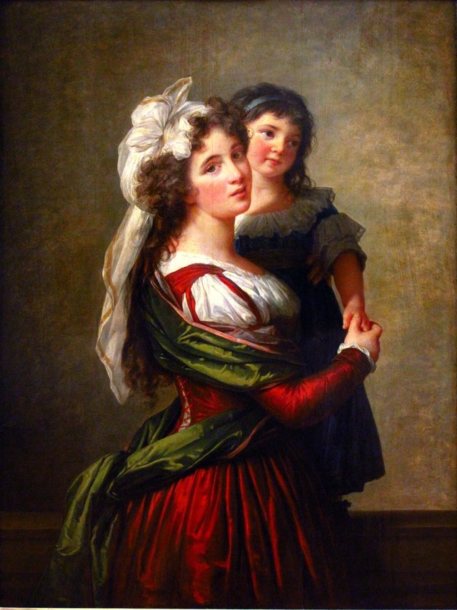 Madame Rousseau and her Daughter by Élisabeth Louise Vigée Le Brun
