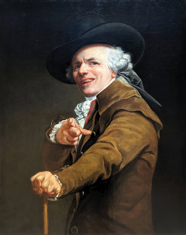 Self-Portrait in a Mocking Pose by Joseph Ducreux