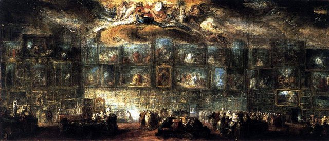 The Salon of 1779 by Gabriel de Saint-Aubin