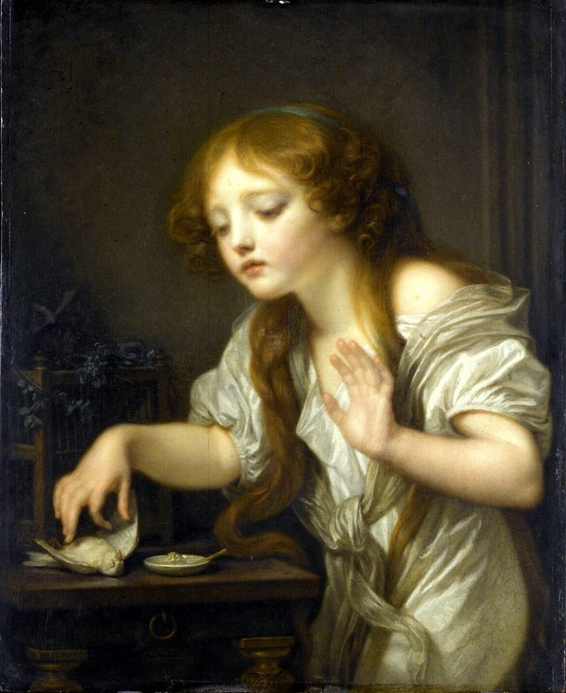 The Dead Bird by Jean-Baptiste Greuze