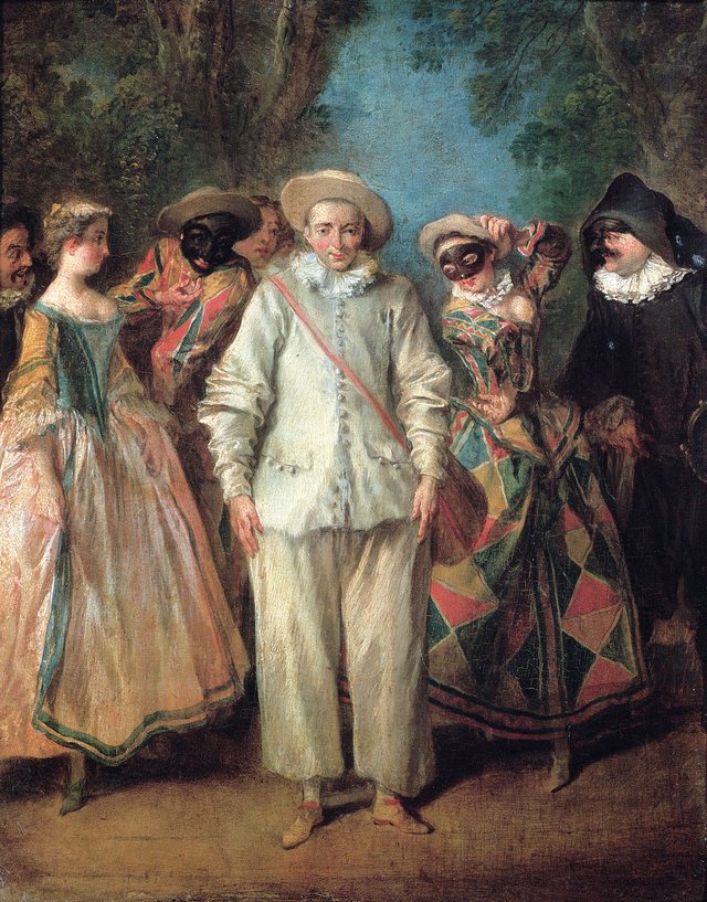 Actors of the Italian comedy by Nicolas Lancret