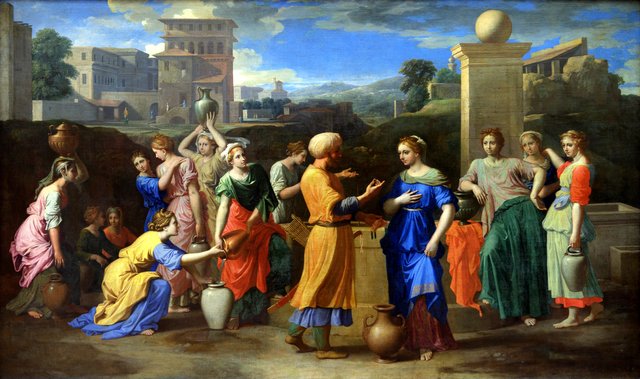 Eliezer and Rebecca by Nicolas Poussin