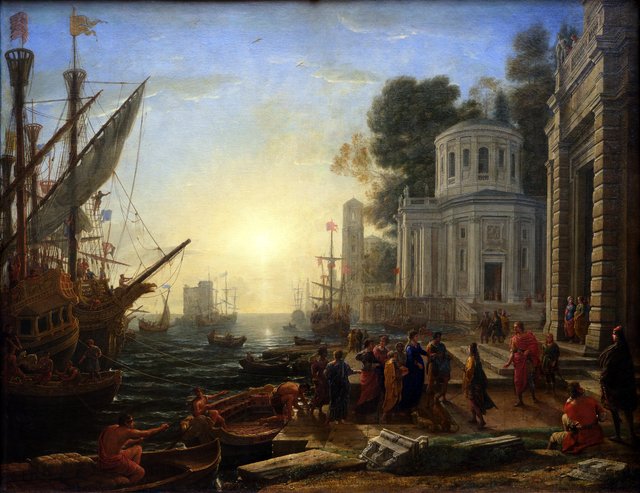 Cleopatra Disembarking at Tarsus by Claude Lorrain