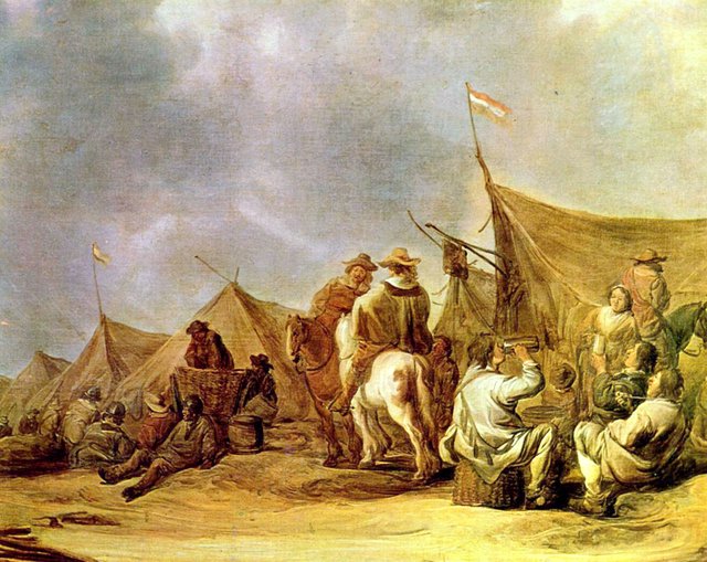Moment of Rest in the Camp by Benjamin Gerritsz Cuyp