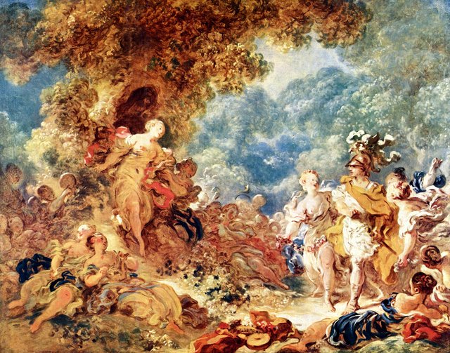 Renaud dans les jardins d'Armide by Jean-Honoré Fragonard