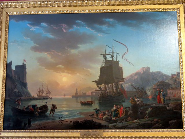 Marine, Sunset by Joseph Vernet