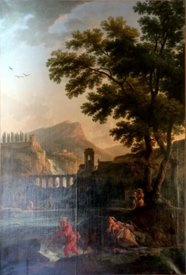 Morning on Land: River Fishing by Joseph Vernet
