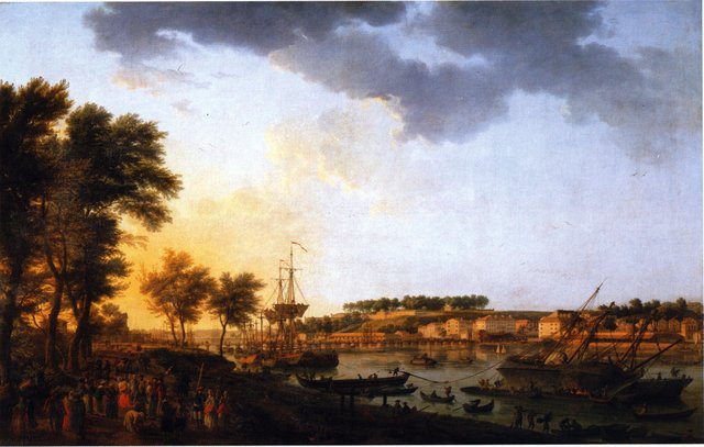 View of Bayonne, from Allée de Boufflers near Porte de Mousserole by Joseph Vernet