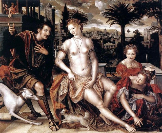 David and Bathsheba by Jan Matsys