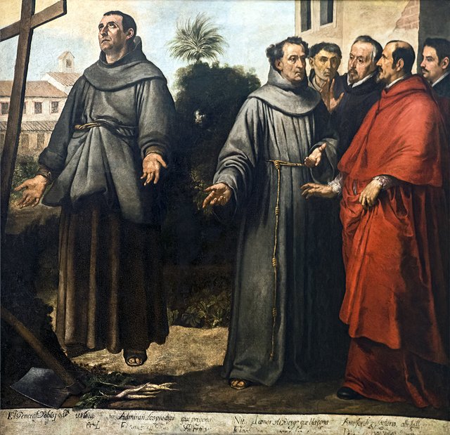 Saint Diego of Alcalá before the cross by Bartolomé Esteban Murillo