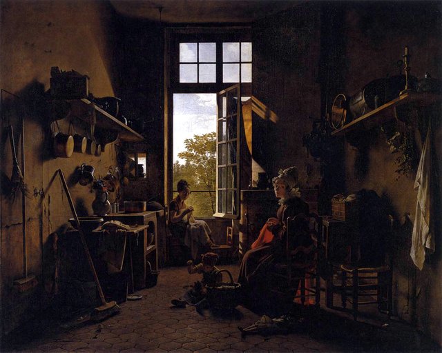 Interior of a Kitchen by Martin Drolling