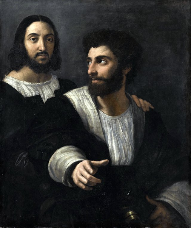 Self-portrait with a friend by Raphael