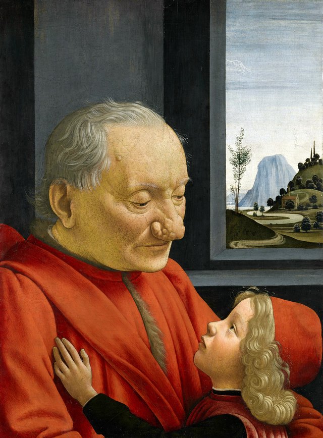 An Old Man and his Grandson by Domenico Ghirlandaio