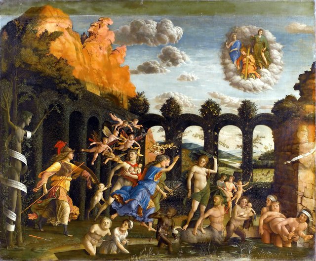 Triumph of the Virtues by Andrea Mantegna