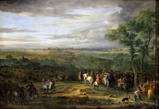 Arrival of Louis XIV at the army camp near Maastricht by Adam Frans van der Meulen